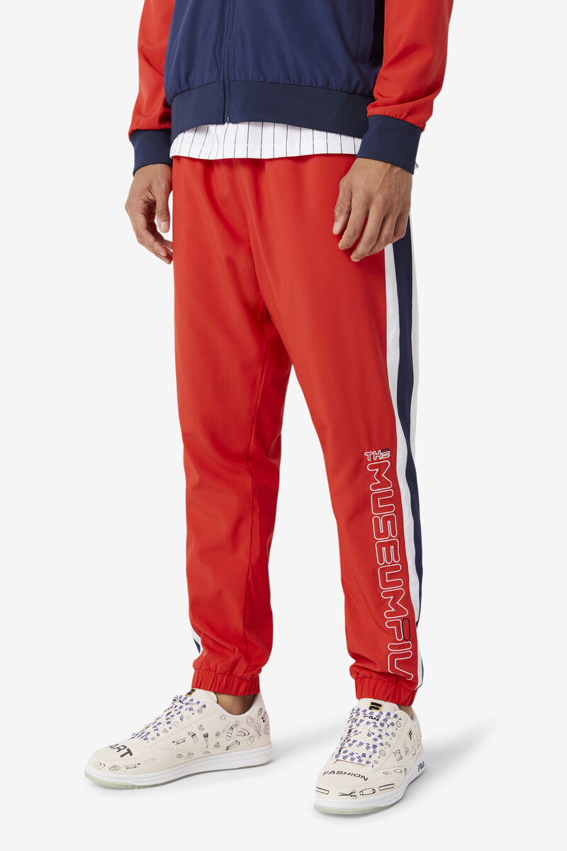 Fila Fila X The Museum Track Pant Red / Navy / White | CXFIFP954TR