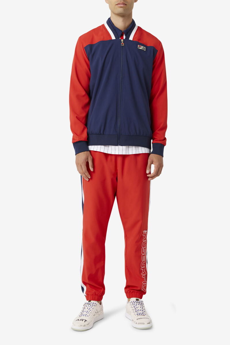 Fila Fila X The Museum Track Pant Red / Navy / White | CXFIFP954TR