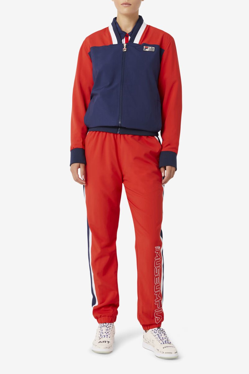 Fila Fila X The Museum Track Pant Red / Navy / White | CXFIFP954TR