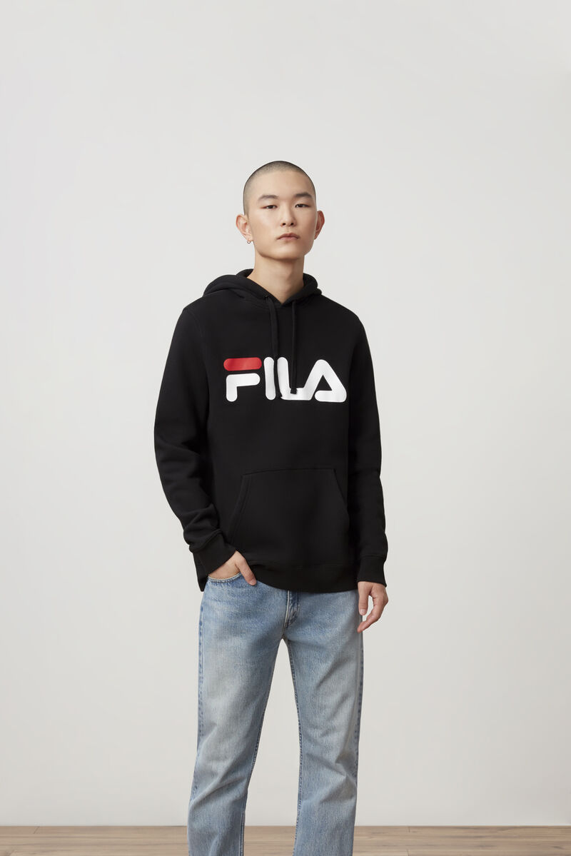 Fila Flori Hoodie Black / Red / White | 7NBXrfzJdfA