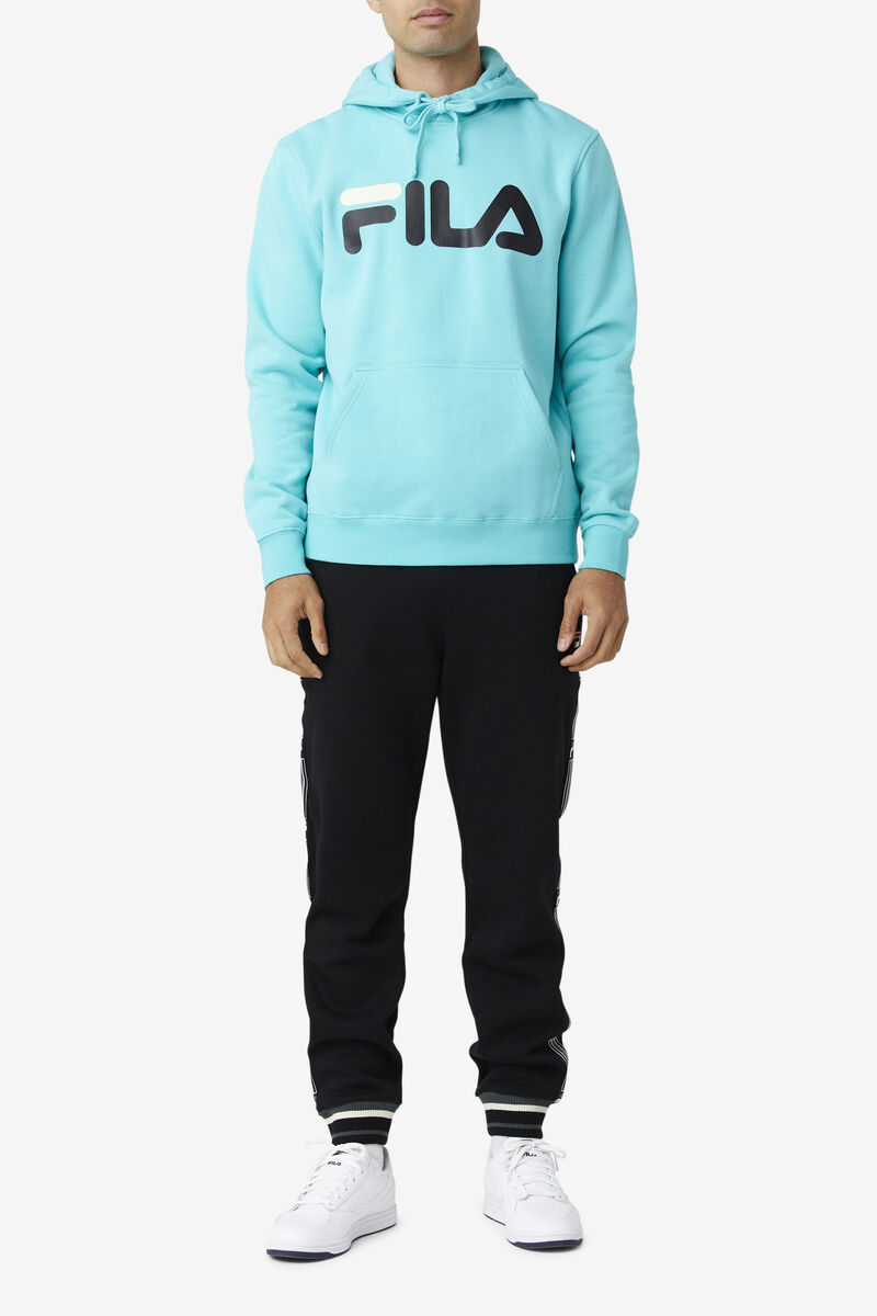 Fila Flori Hoodie Blue Turquoise / Black | E7kCRGTkPbY