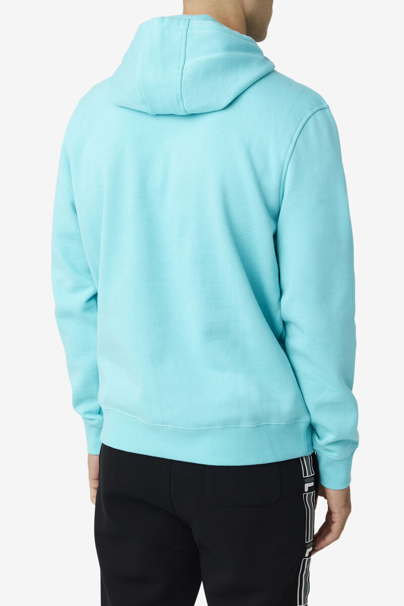 Fila Flori Hoodie Blue Turquoise / Black | E7kCRGTkPbY