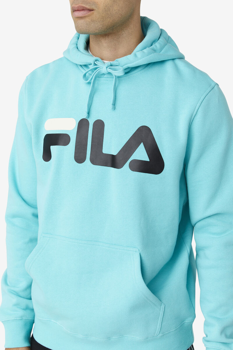 Fila Flori Hoodie Blue Turquoise / Black | E7kCRGTkPbY