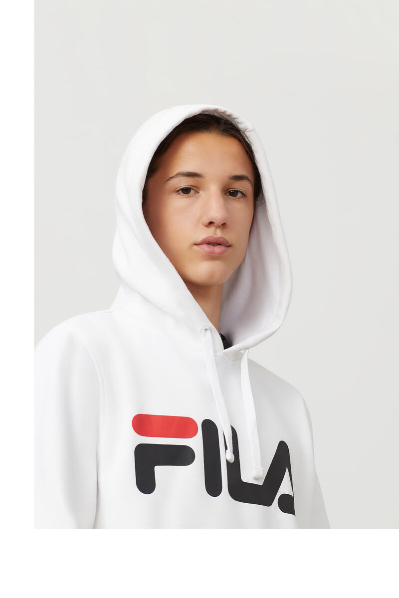 Fila Flori Hoodie White / Red / Black | 3QbAiSqiMIp