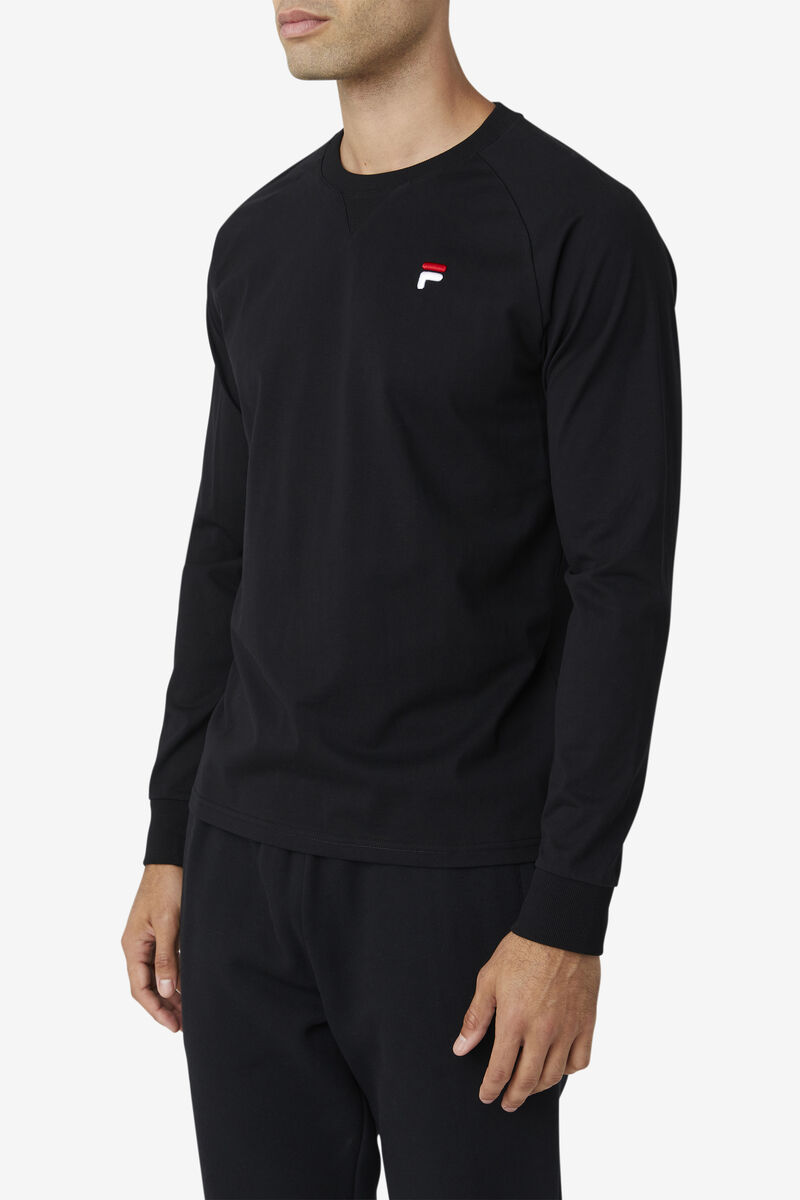 Fila Flynn Long Sleeve Black | 35odo8e258F