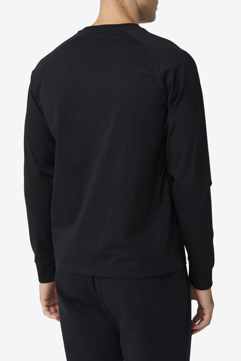 Fila Flynn Long Sleeve Black | 35odo8e258F