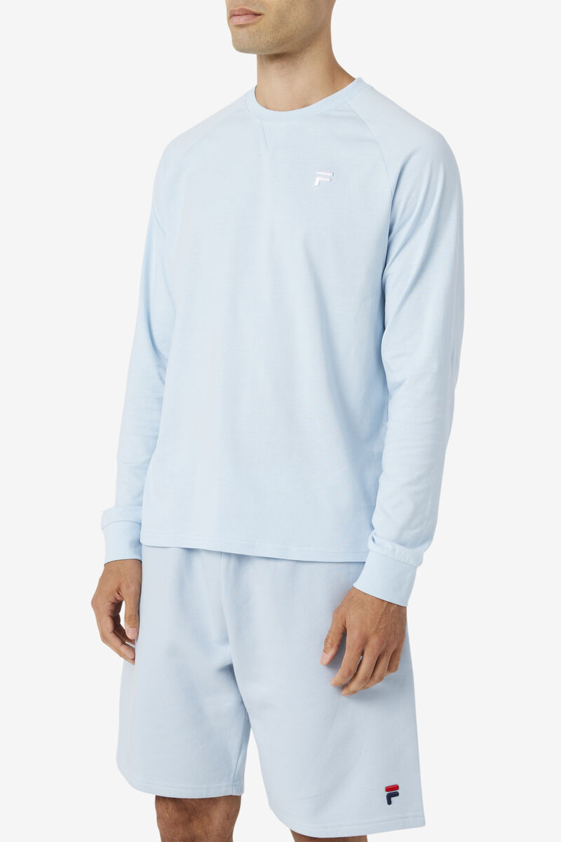 Fila Flynn Long Sleeve Light Blue | 3nkWNz5R74L