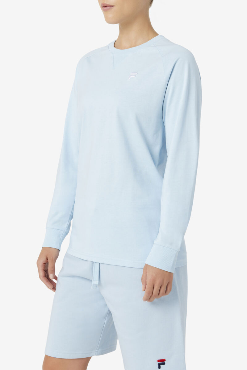 Fila Flynn Long Sleeve Light Blue | 3nkWNz5R74L