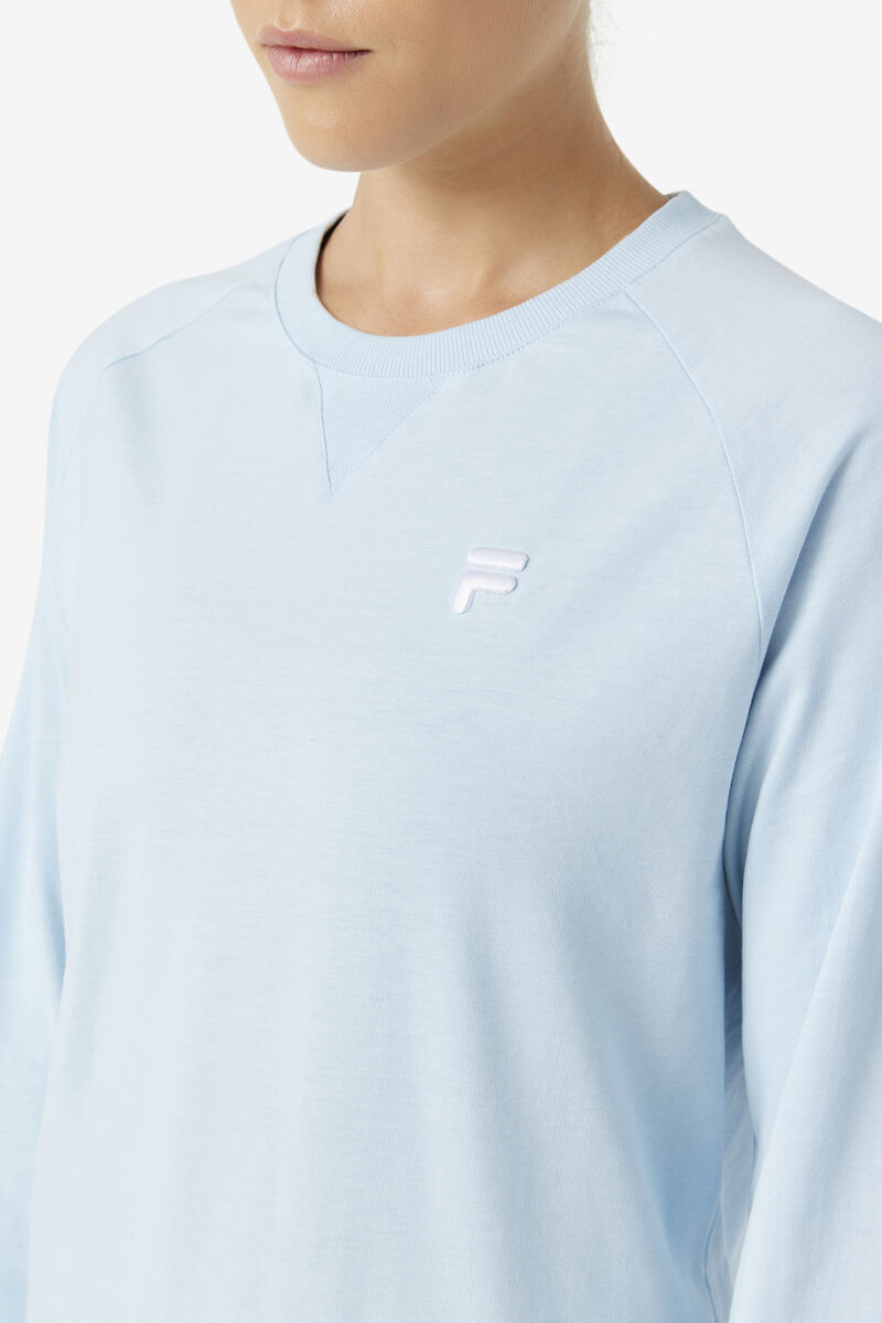 Fila Flynn Long Sleeve Light Blue | 3nkWNz5R74L