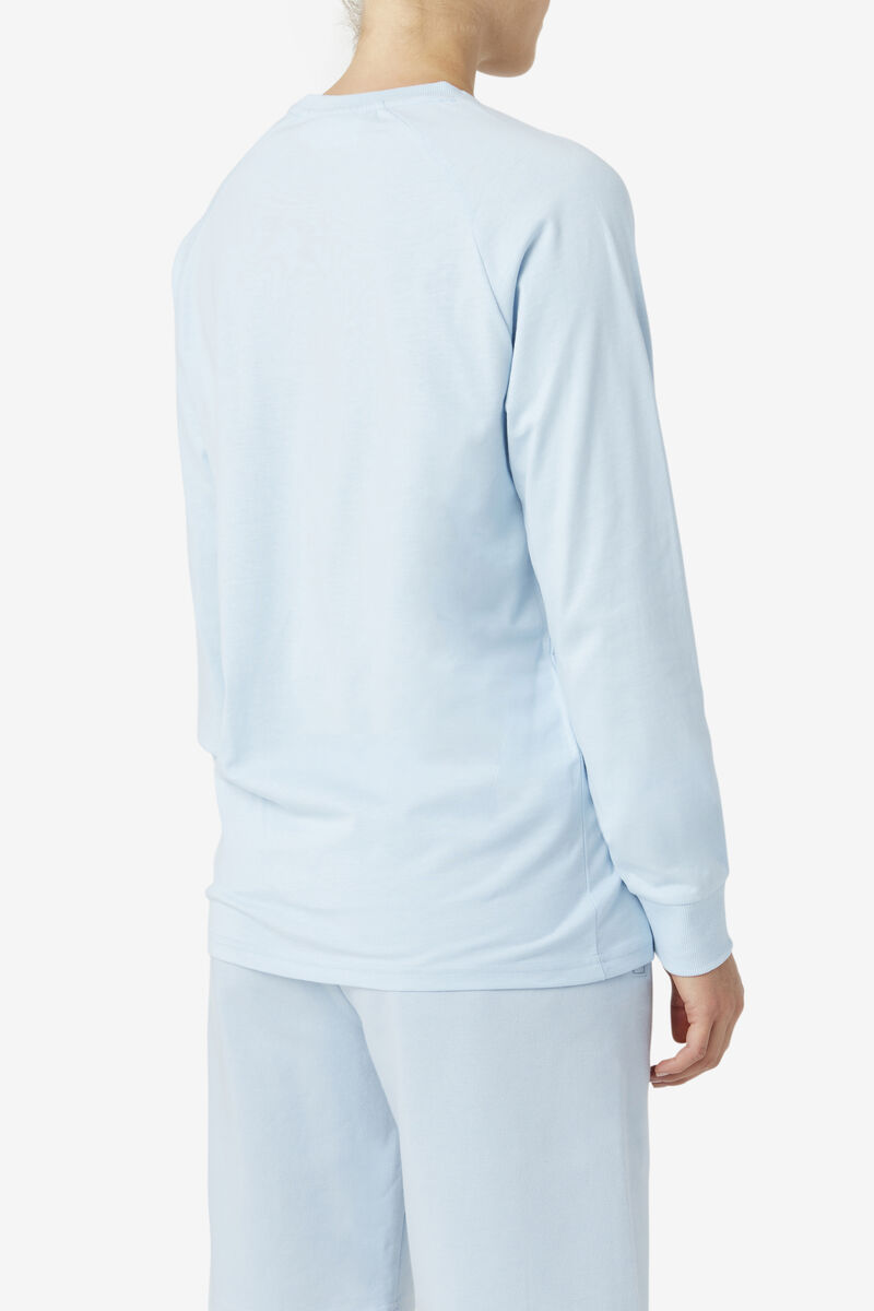 Fila Flynn Long Sleeve Light Blue | 3nkWNz5R74L