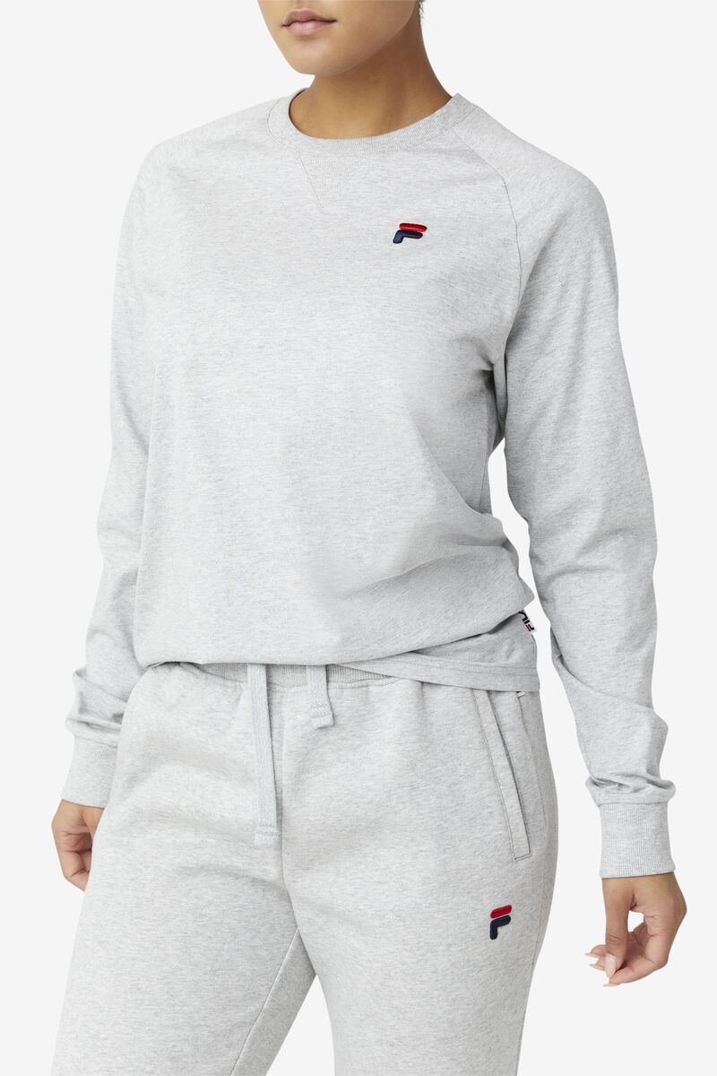 Fila Flynn Long Sleeve Light Grey | 9OJlXkW4F6K