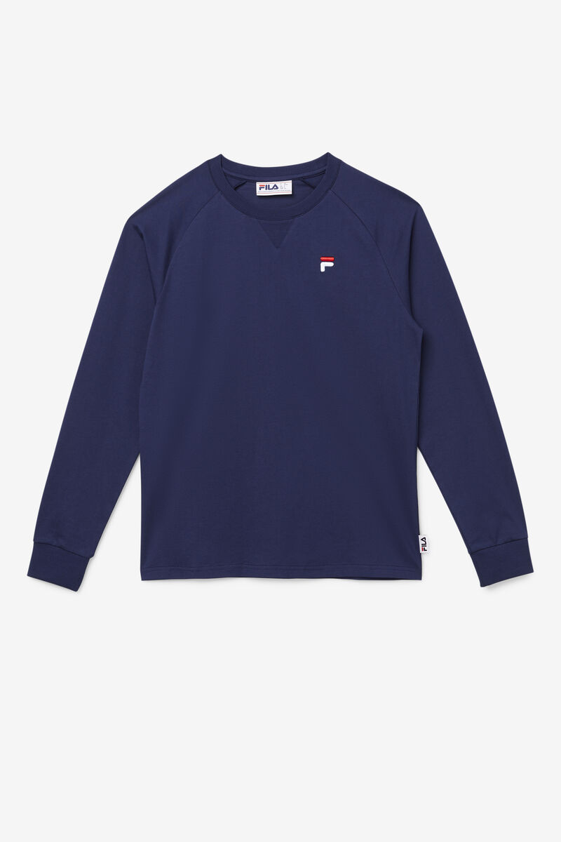 Fila Flynn Long Sleeve Navy | DSz5Nzssy8Y