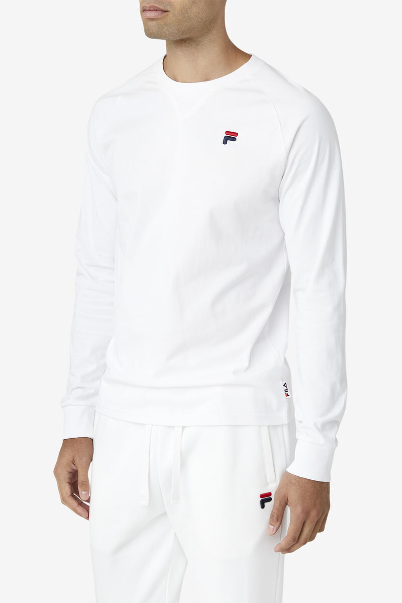 Fila Flynn Long Sleeve White | ongag2ZToIq