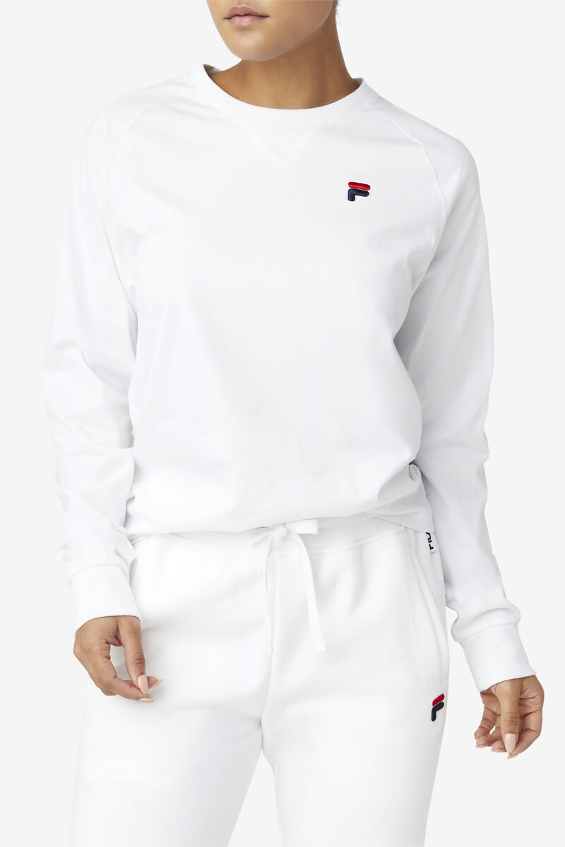 Fila Flynn Long Sleeve White | ongag2ZToIq