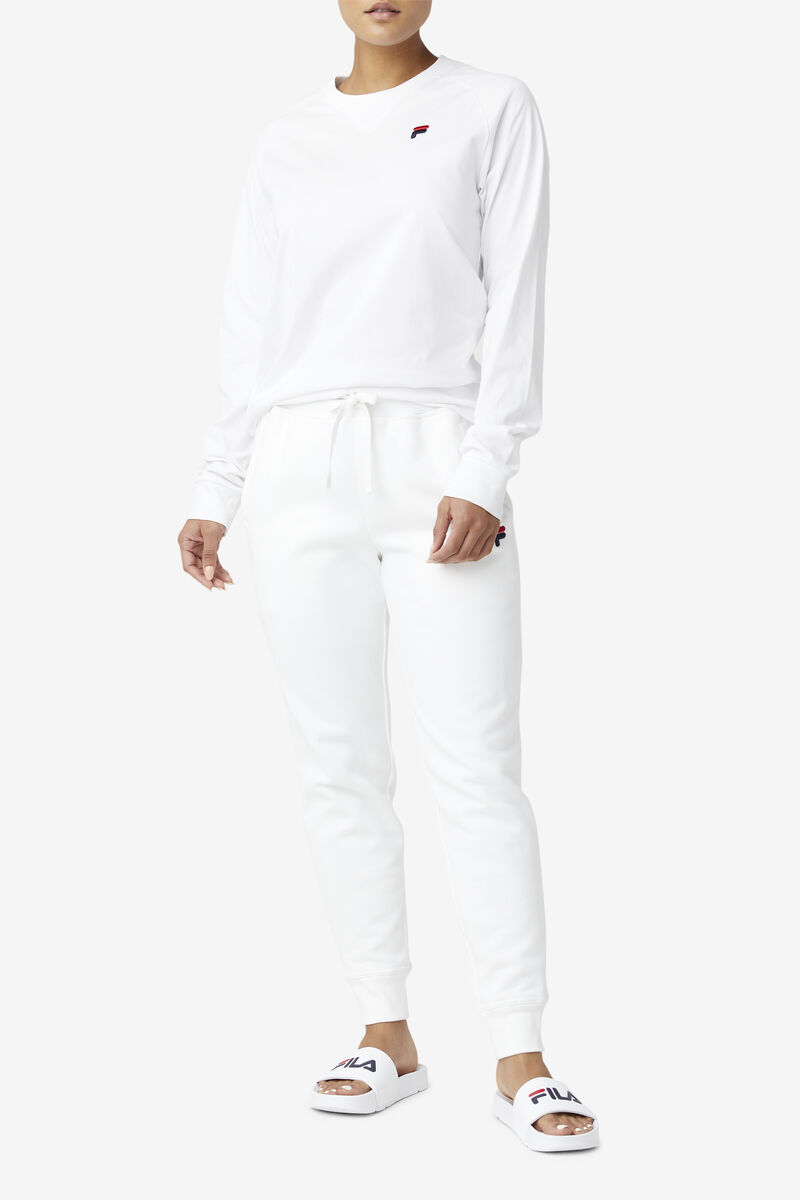 Fila Flynn Long Sleeve White | ongag2ZToIq