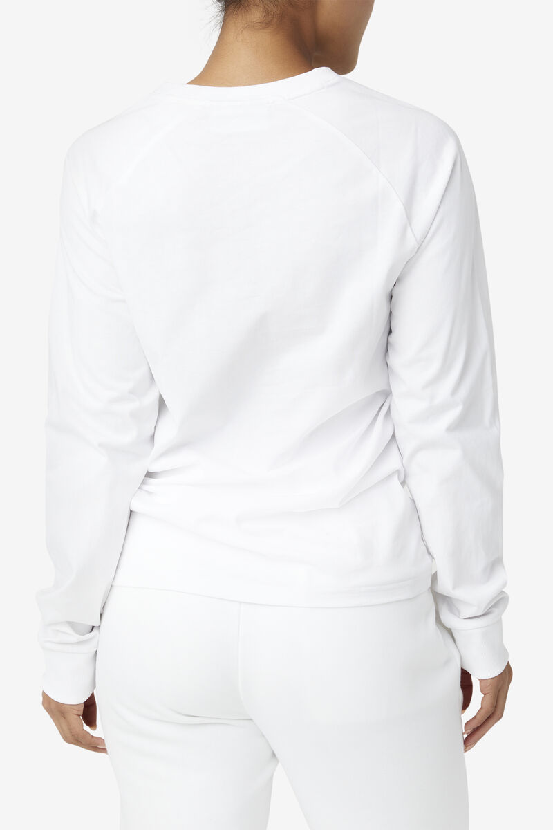 Fila Flynn Long Sleeve White | ongag2ZToIq