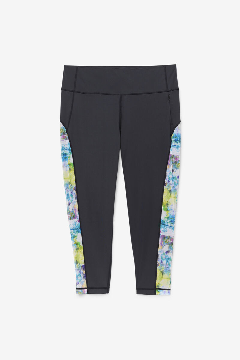 Fila Forza Contrast 7/8 Leggings Black | 89xalnN2gE7