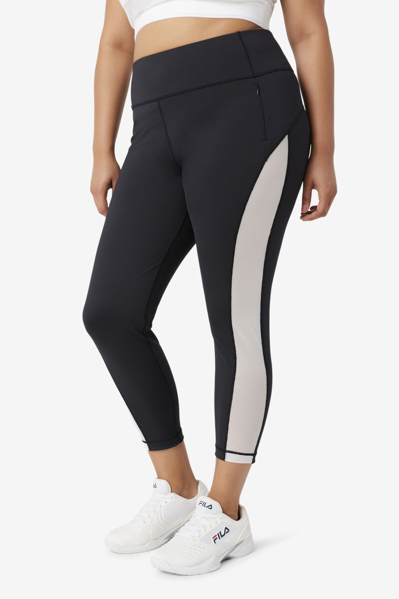 Fila Forza Contrast 7/8 Leggings Black / White | YgI4mJpJaFY