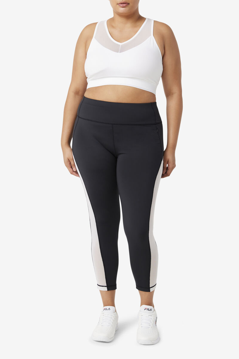 Fila Forza Contrast 7/8 Leggings Black / White | YgI4mJpJaFY