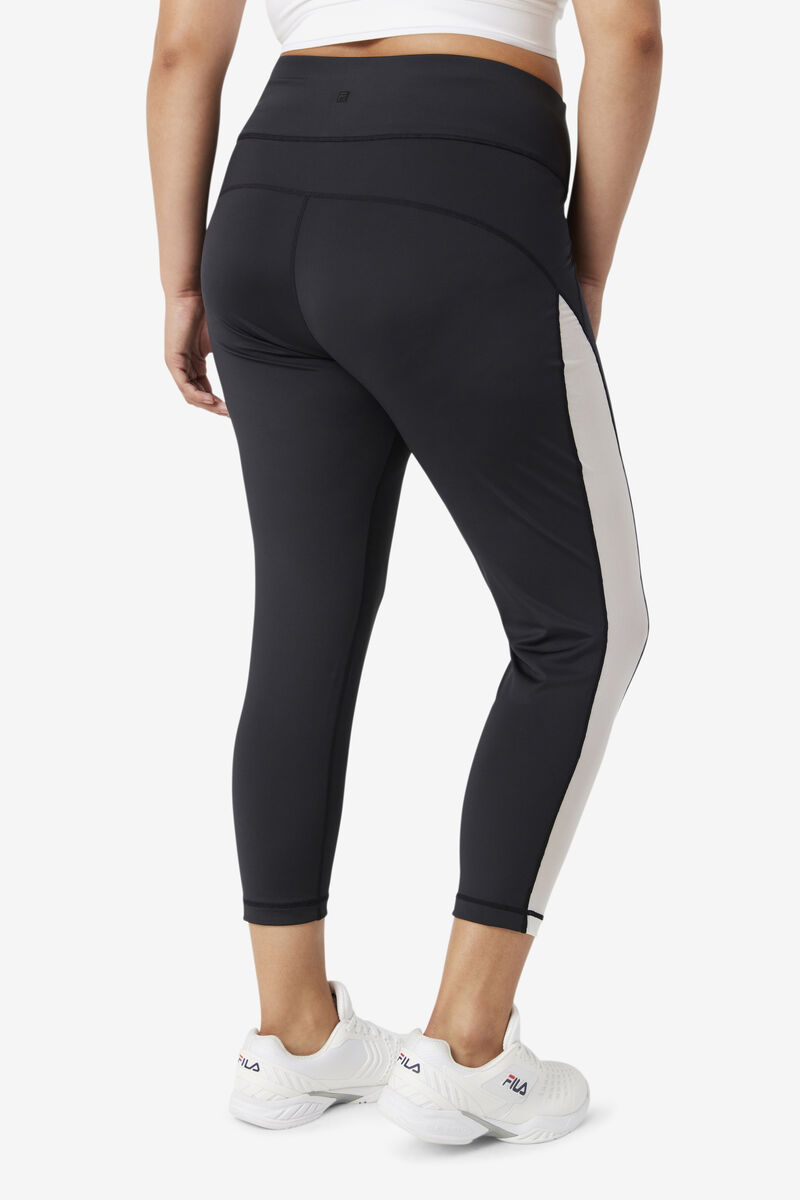 Fila Forza Contrast 7/8 Leggings Black / White | YgI4mJpJaFY