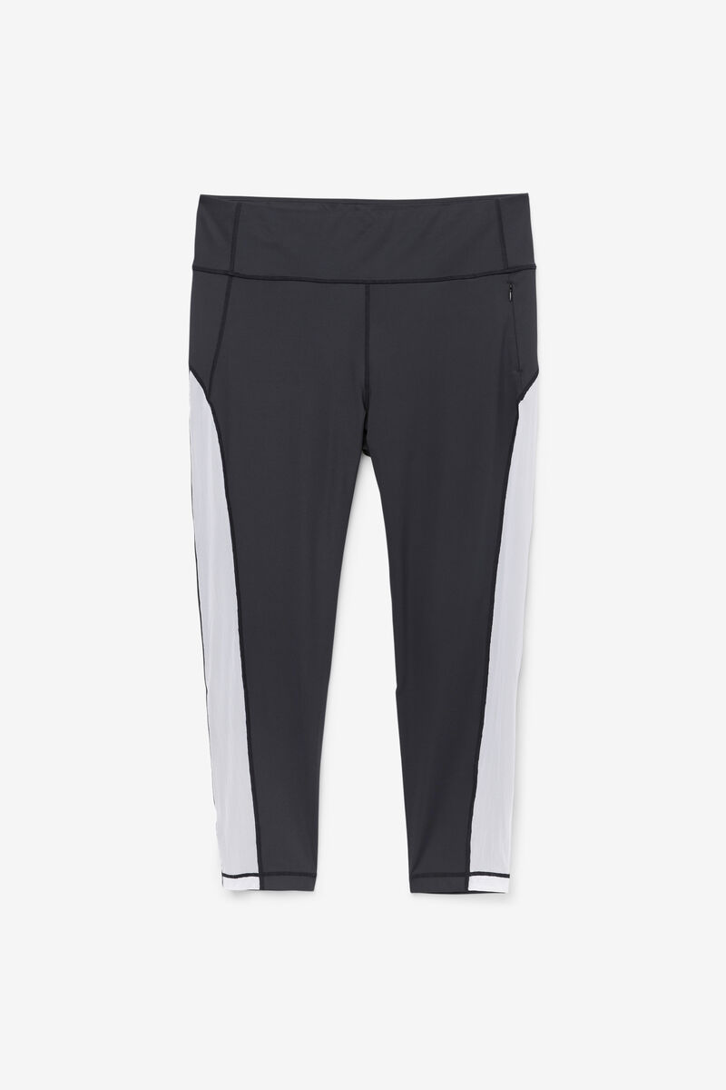 Fila Forza Contrast 7/8 Leggings Black / White | YgI4mJpJaFY