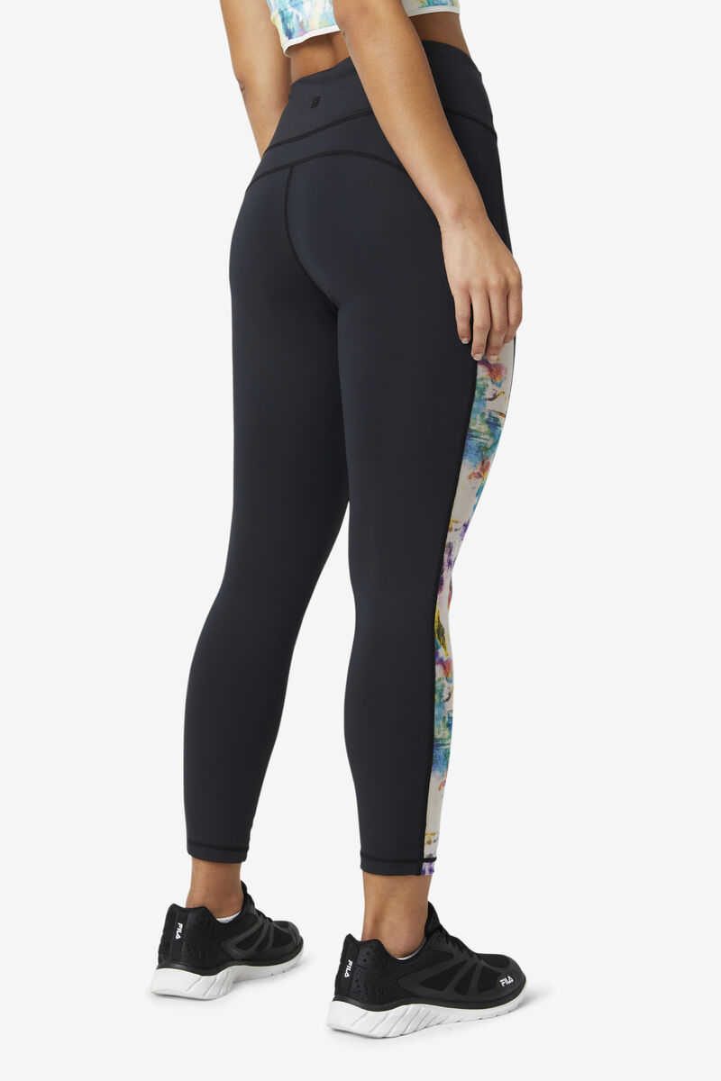 Fila Forza Contrast 7/8 Leggings Black / Black | oFz3avptKrM