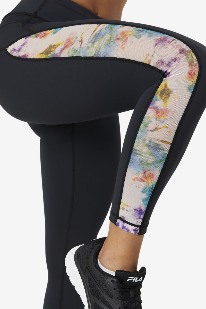 Fila Forza Contrast 7/8 Leggings Black / Black | oFz3avptKrM