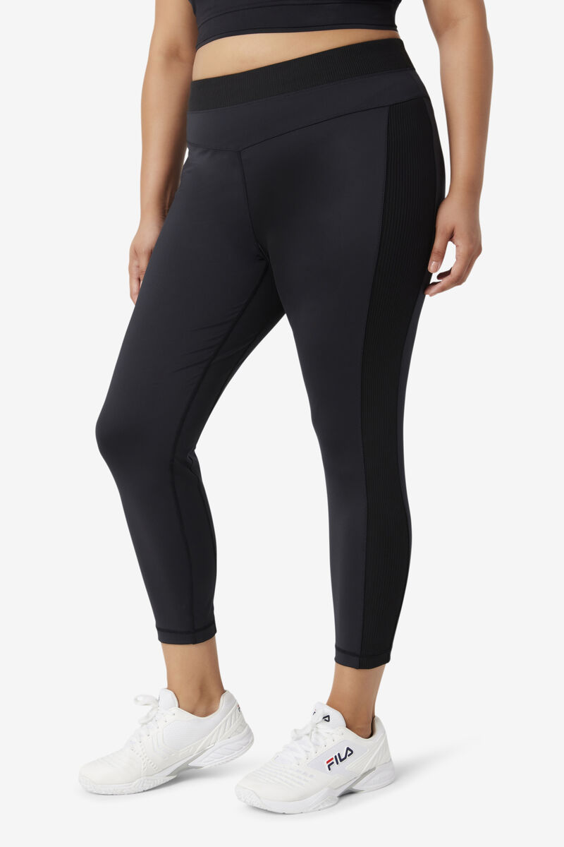 Fila Forza Texture High Waist Legging Black | Mzrjc52aepW