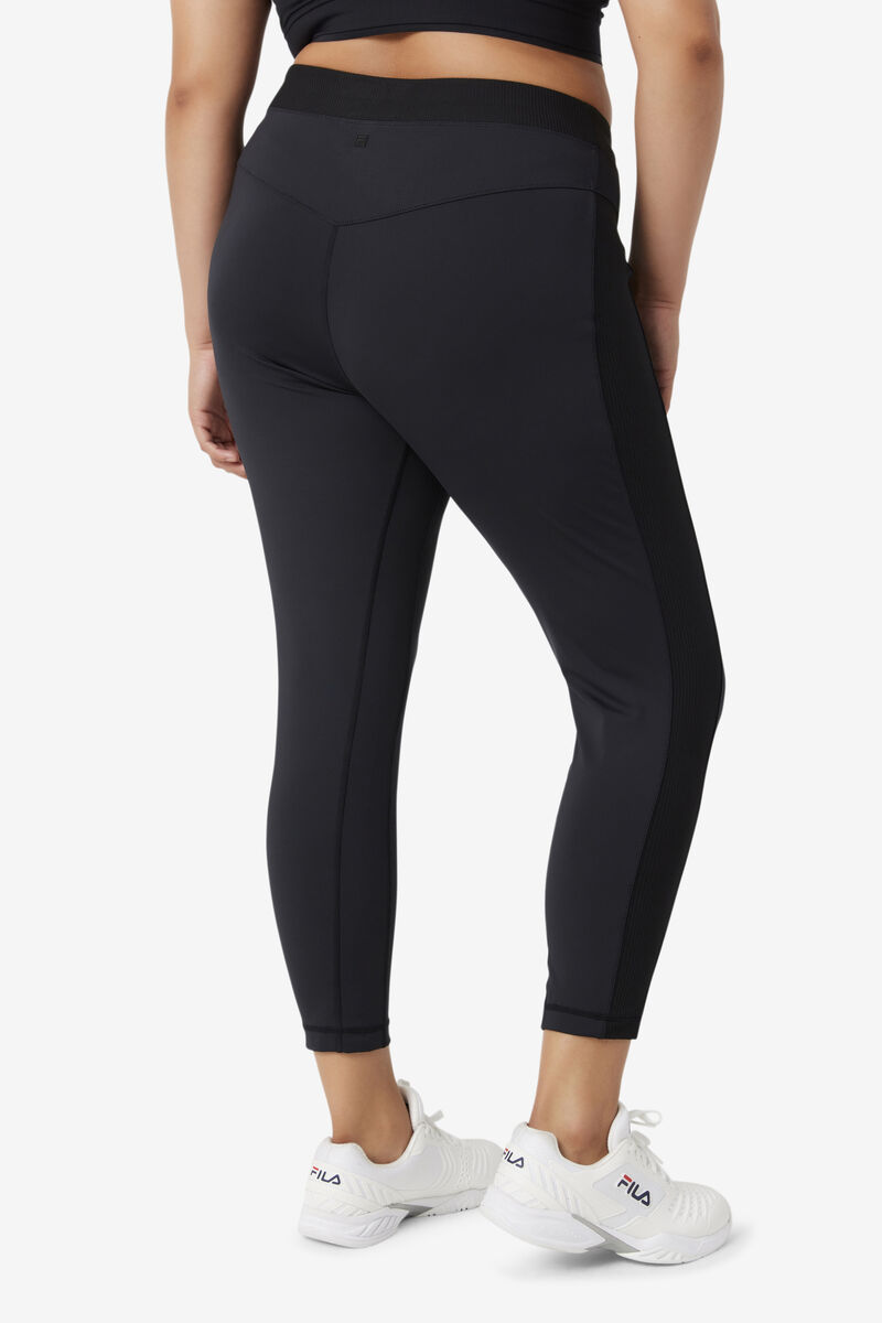 Fila Forza Texture High Waist Legging Black | Mzrjc52aepW