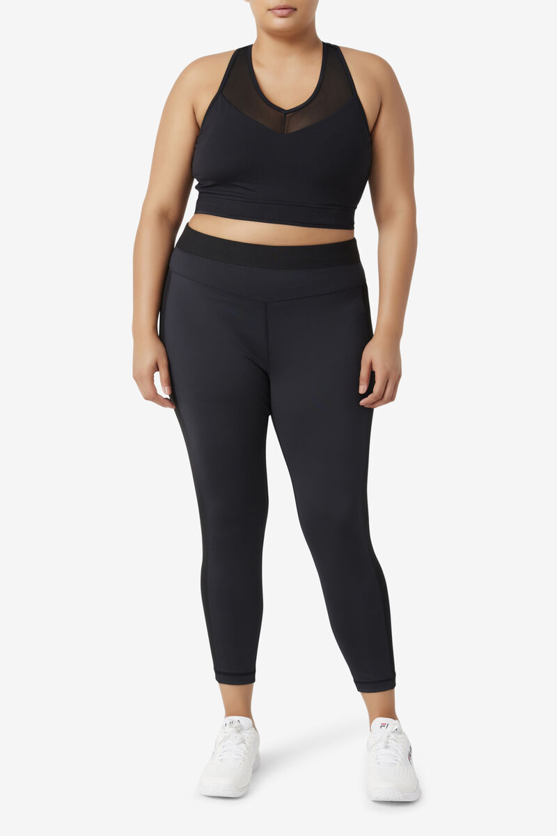 Fila Forza Texture High Waist Legging Black | Mzrjc52aepW