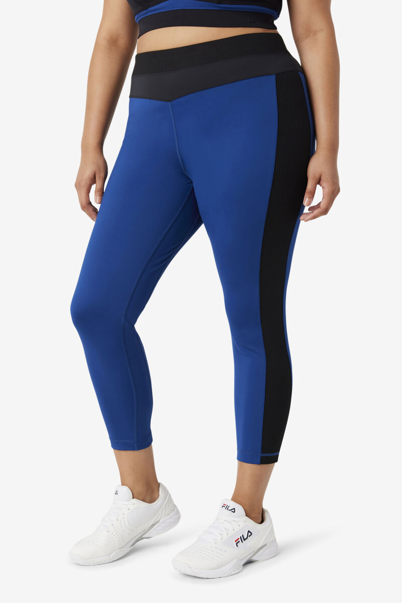 Fila Forza Texture High Waist Legging Navy / Black | BSZxAe4ge9q