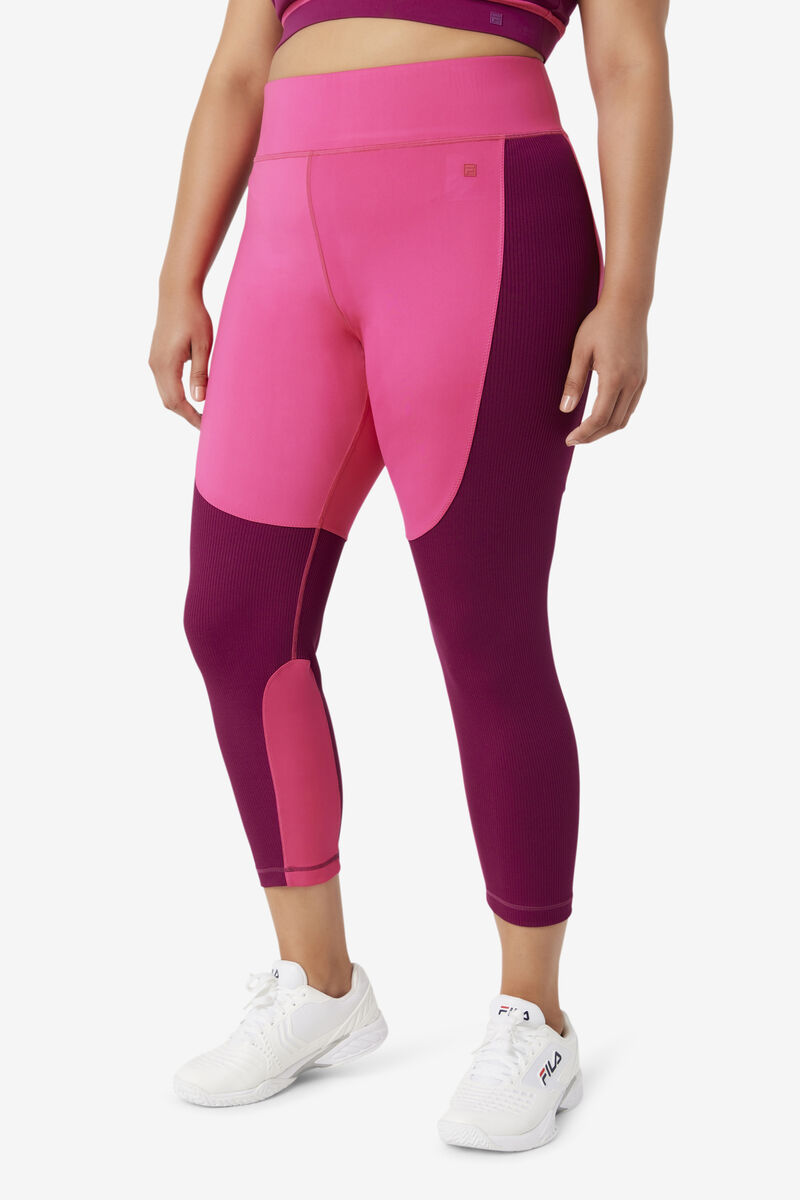 Fila Forza Textured Long Legging Light Pink / Purple | mKwJcKtRhVB