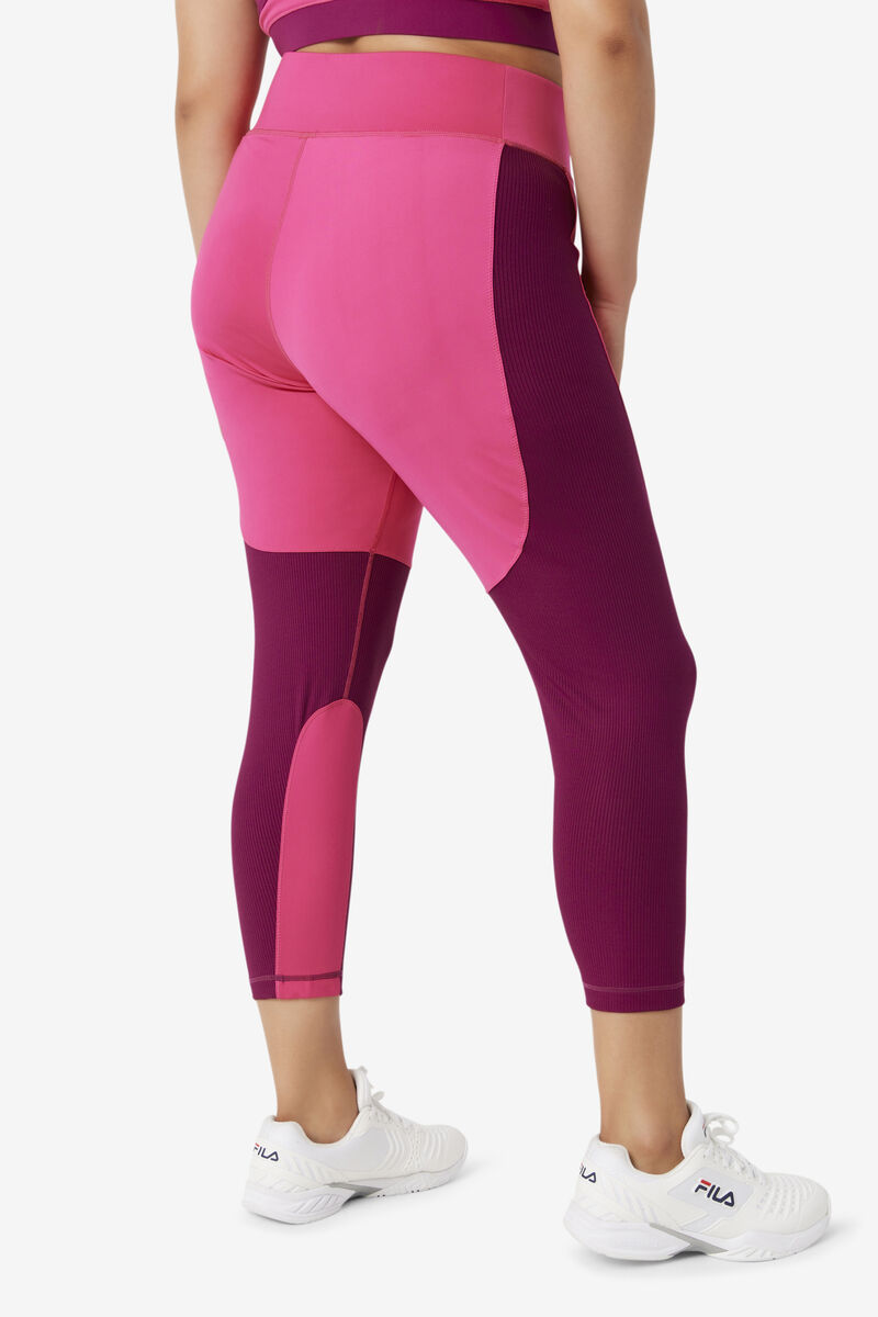 Fila Forza Textured Long Legging Light Pink / Purple | mKwJcKtRhVB