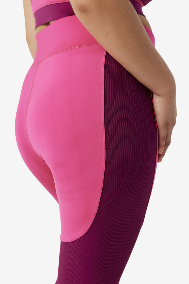 Fila Forza Textured Long Legging Light Pink / Purple | mKwJcKtRhVB