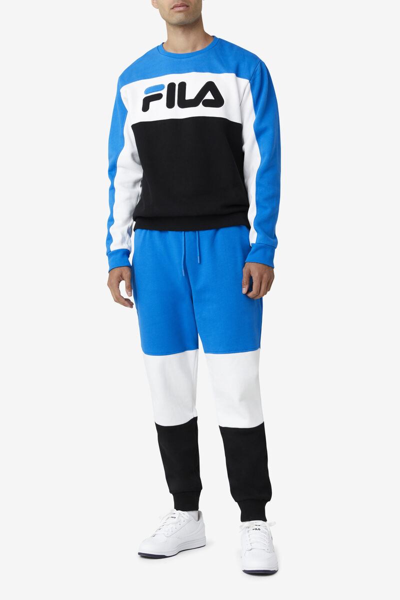 Fila France Pant Blue / White / Black | iKNalf1sjMC