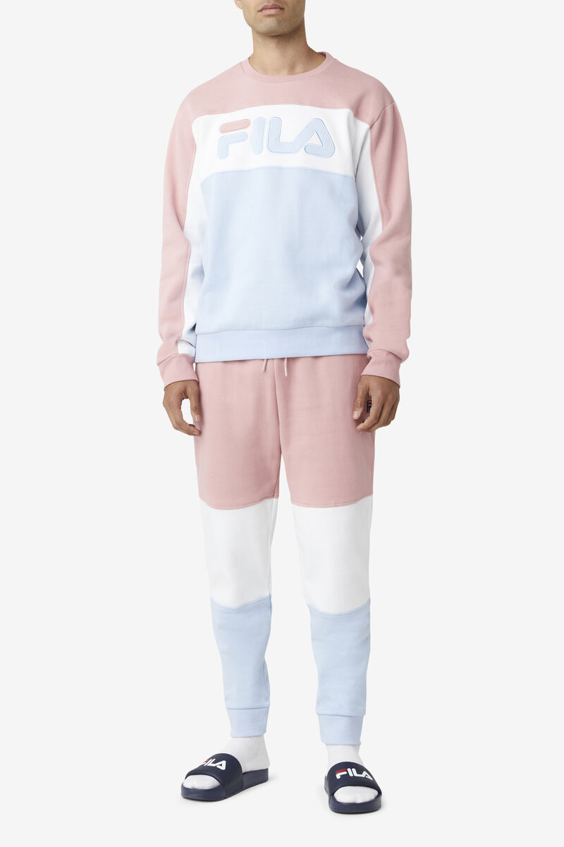 Fila France Pant Pink Grey / White / Blue | eJMYYCfI6zO