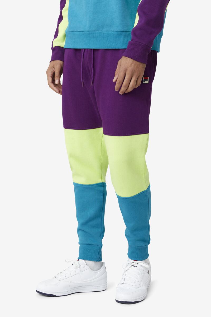 Fila France Pant Purple / Green | nuDNI6OUvHl