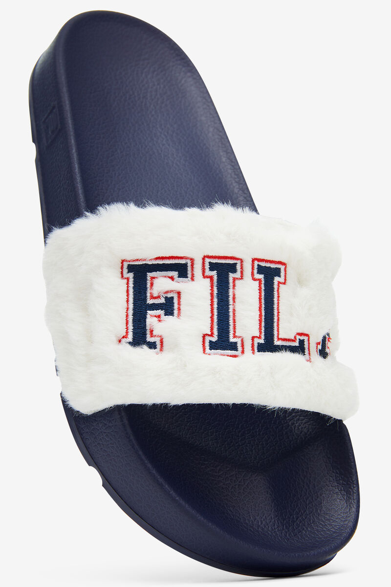 Fila Furry Drifter Collegiate Navy / Red | tSi13MceZID