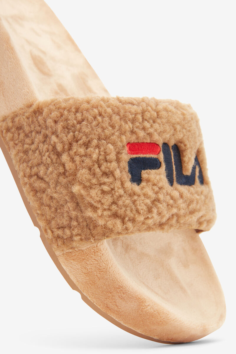 Fila Fuzzy Drifter Beige / Navy / Red | MkTbwia9nAz