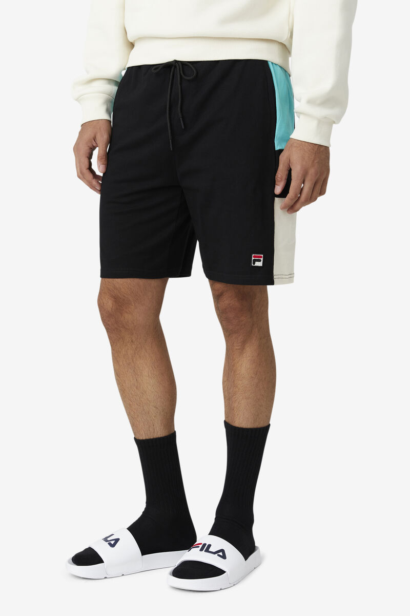 Fila Galway Short Black / Blue Turquoise | FGILWo1JcAq