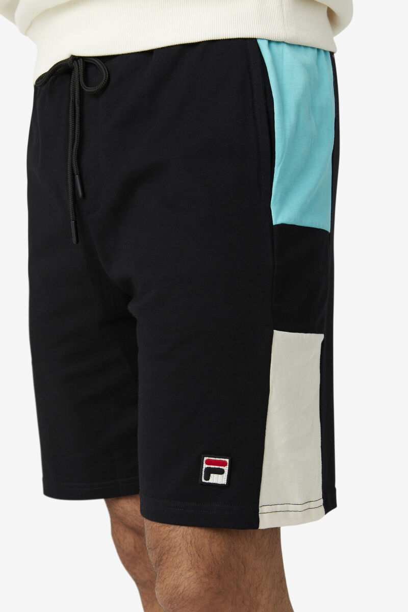 Fila Galway Short Black / Blue Turquoise | FGILWo1JcAq