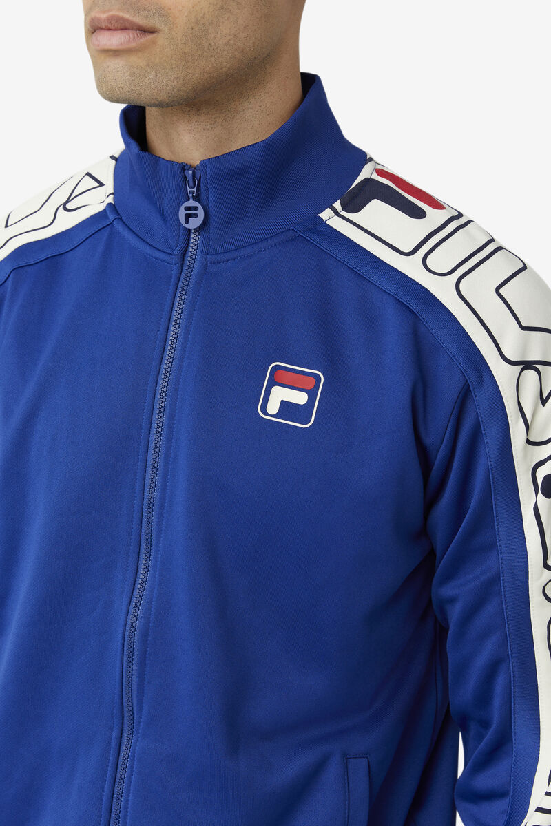 Fila Gatlin Track Jacket Blue / Red | TEWd4Ssp9Vj