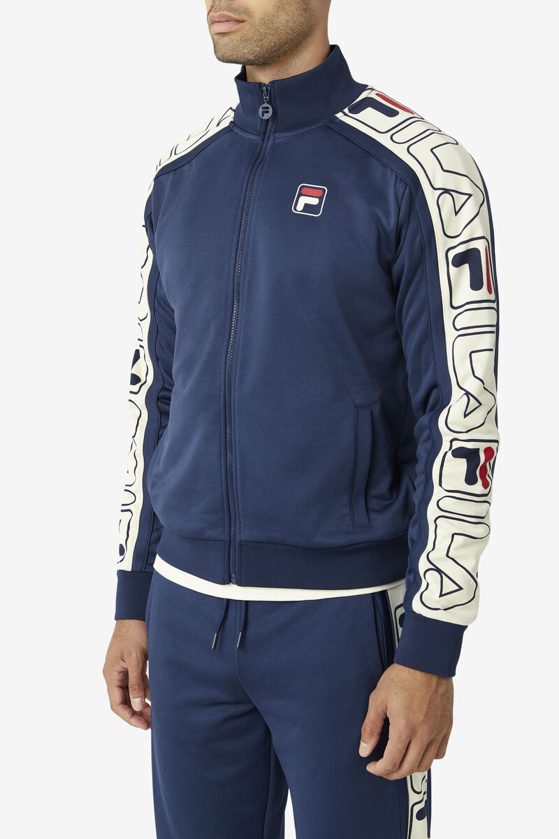 Fila Gatlin Track Jacket Navy / Red | oXIhkRHCtlj