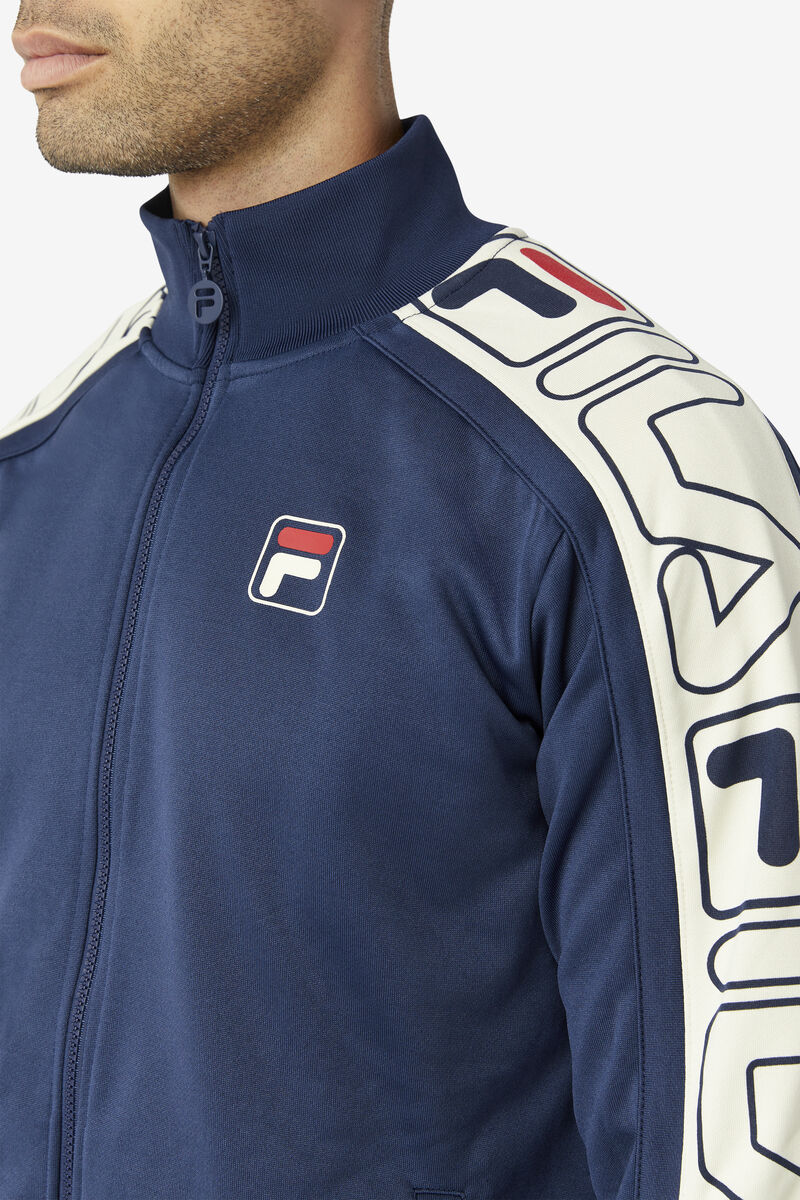 Fila Gatlin Track Jacket Navy / Red | oXIhkRHCtlj