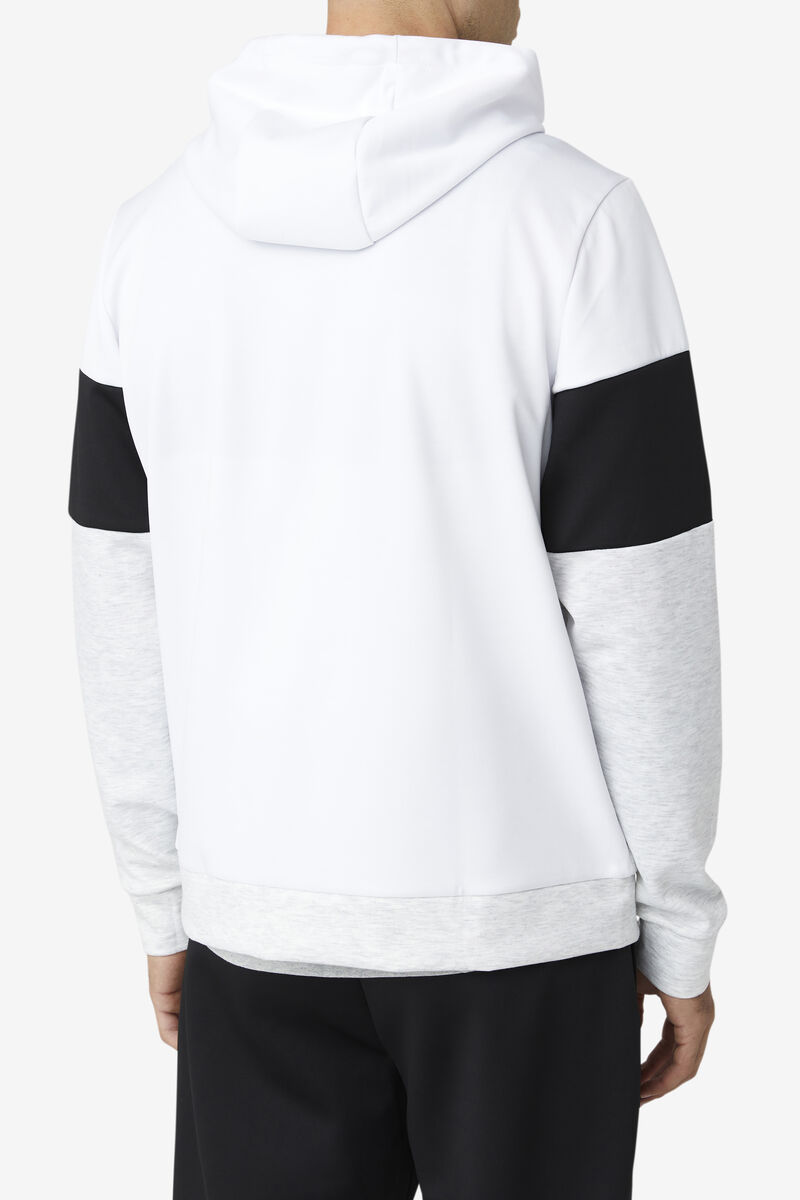 Fila Gerado Tech Hoodie White / Light Grey / Light Green | wqvpDxrYO1F