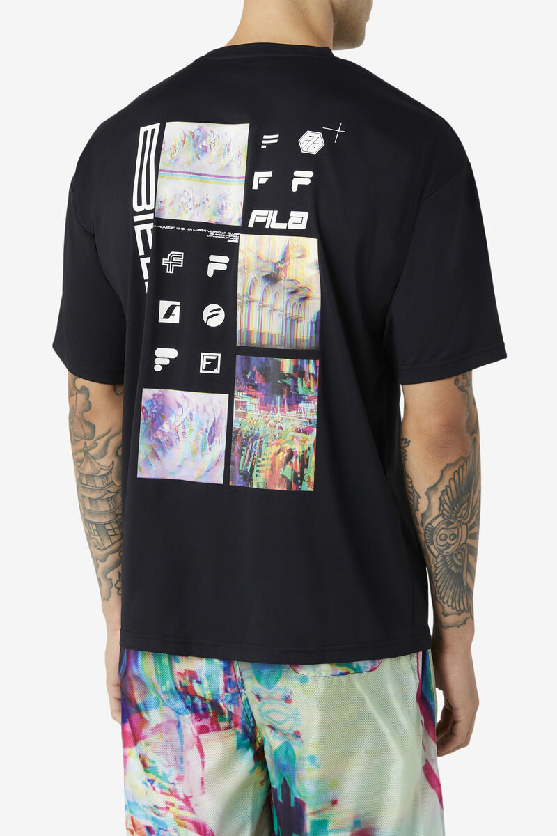 Fila Glitch Graphic Black | 6OFfpZpaV7y