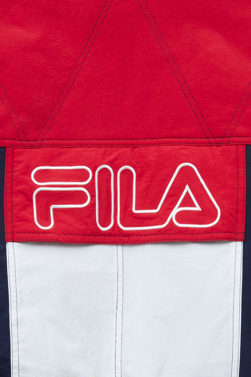 Fila Golia Parka Jacket Navy / Red / White | OCo1dbXxQ5N