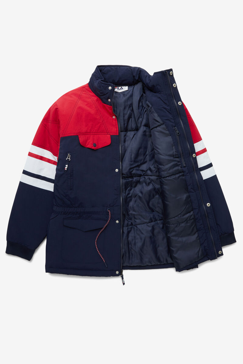 Fila Golia Parka Jacket Navy / Red / White | OCo1dbXxQ5N