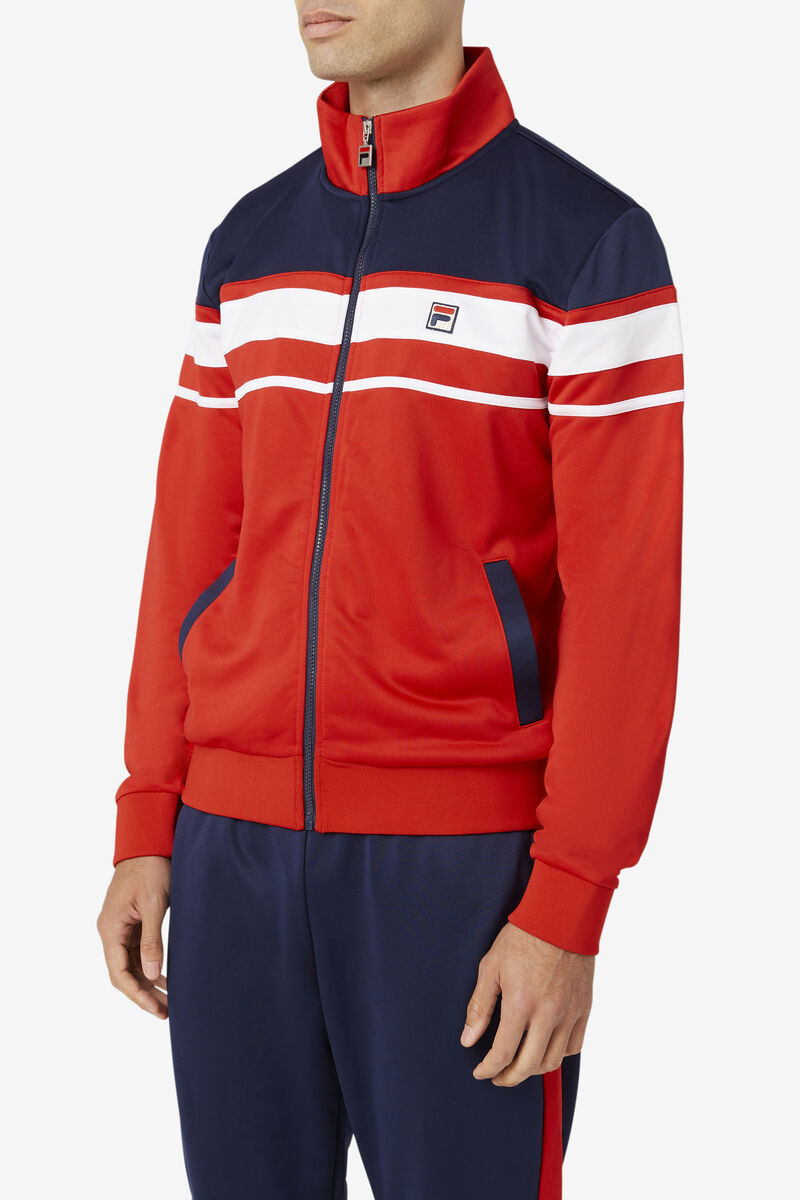 Fila Gordon Jacket Red / Navy / White | G7Bk9BWUURF