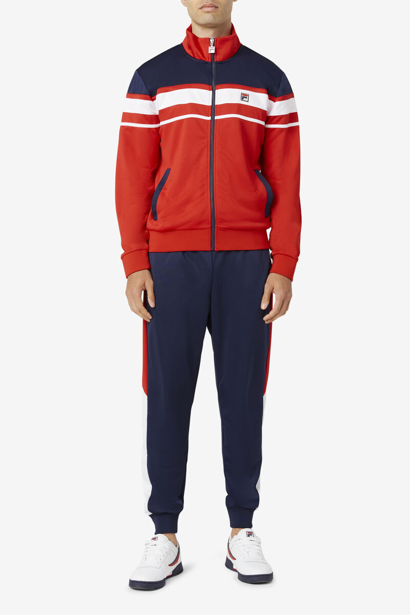 Fila Gordon Jacket Red / Navy / White | G7Bk9BWUURF